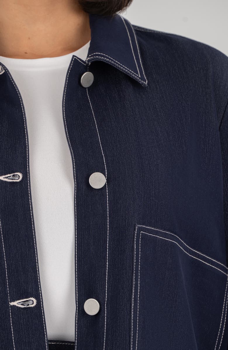 KUT from the Kloth Jolene Denim Jacket, Alternate, color, Navy