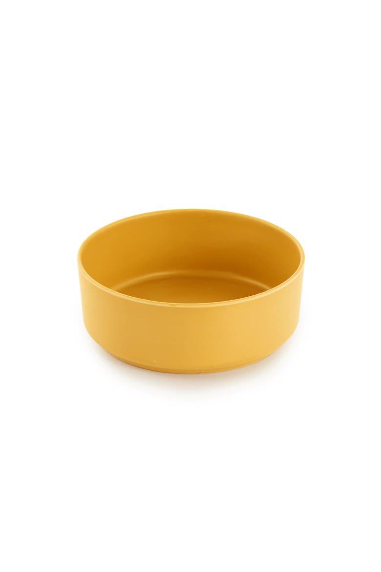 Canyon Crest 12 Piece Round Melamine Dinnerware Set, Alternate, color, Yellow