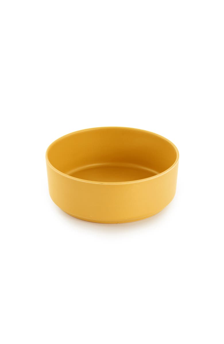 Gibson Home Canyon Crest 12 Piece Round Melamine Dinnerware Set, Alternate, color, Yellow