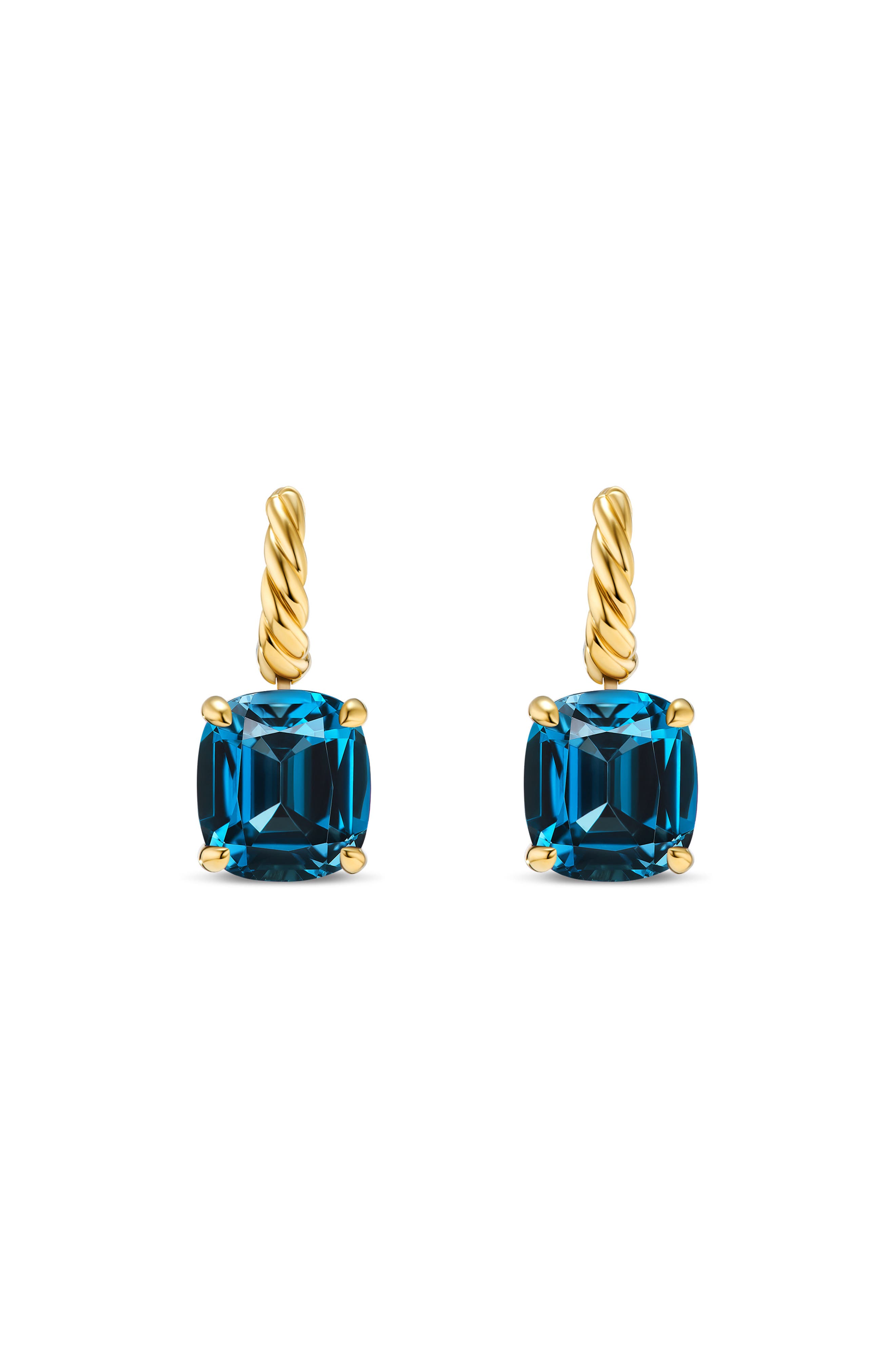 18K YELLOW GOLD/ BLUE TOPAZ