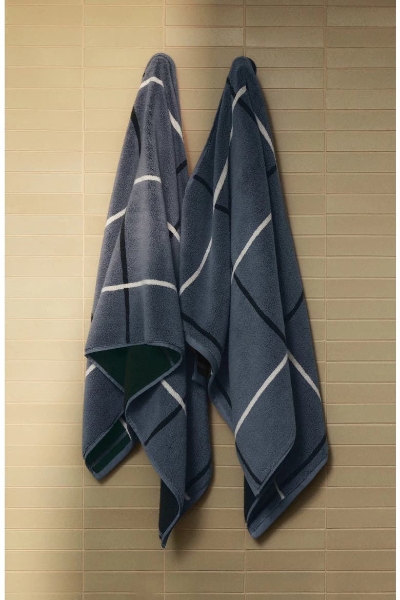 ORGANIC PLUSH TOWELS, Alternate, color, DUSK WINDOWPANE