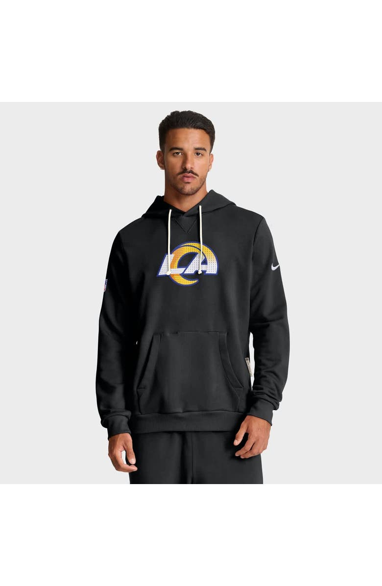 Nike Men's Nike Black Los Angeles Rams Sideline Standard Issue Initial Home Dri-FIT Hoodie, Main, color, Black