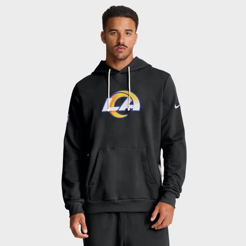 Men's Nike Black Los Angeles Rams Sideline Standard Issue Initial Home Dri-FIT Hoodie