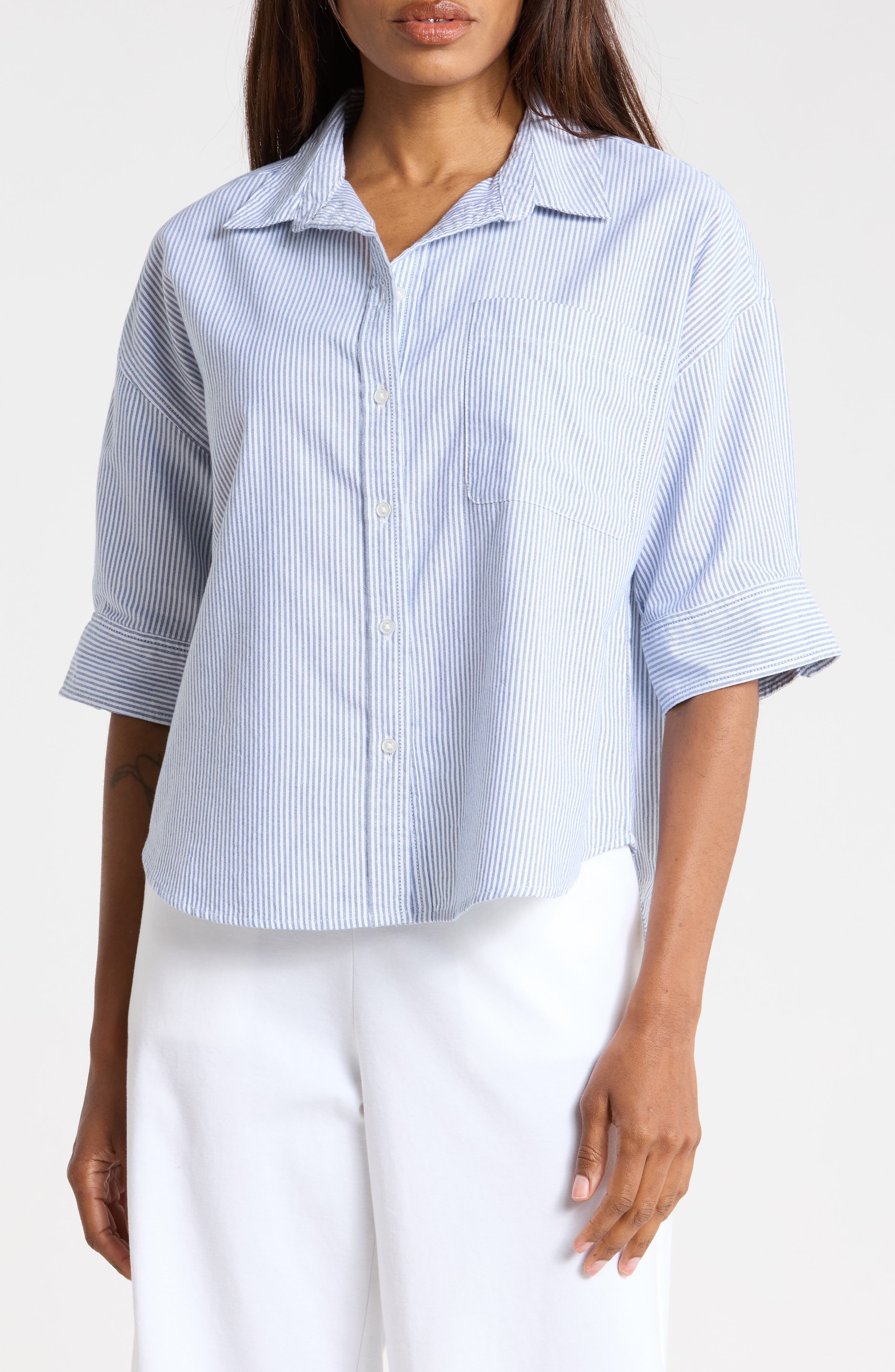 The Collegitate Short Sleeve Button-Up Shirt