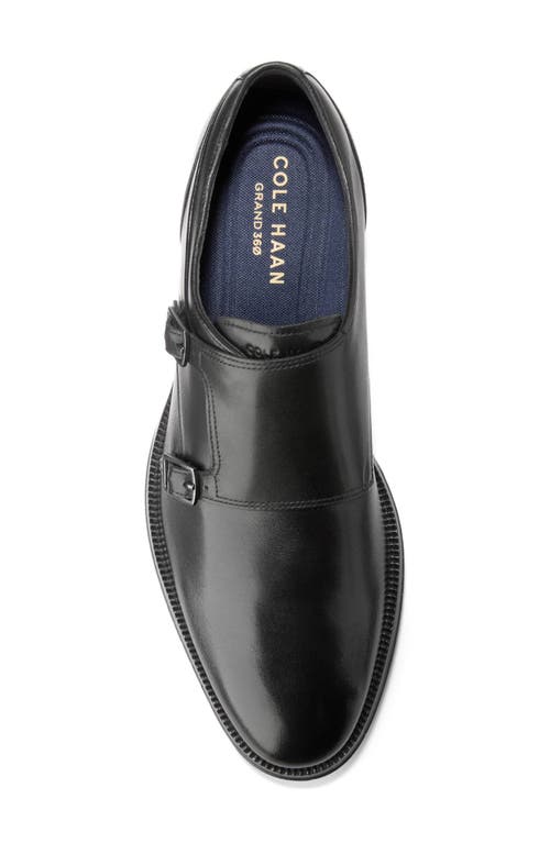 Cole Haan Carnegie Monk Strap Loafer In Black/black