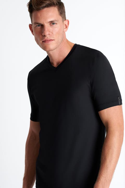 Microfiber V-neck T-shirt