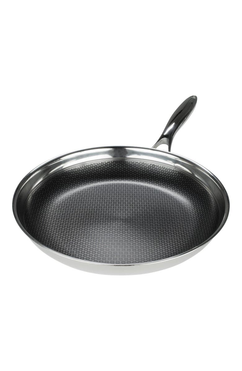 FRIELING Black Cube 11 Inch Stainless/Nonstick Hybrid Fry Pan, Main, color, 