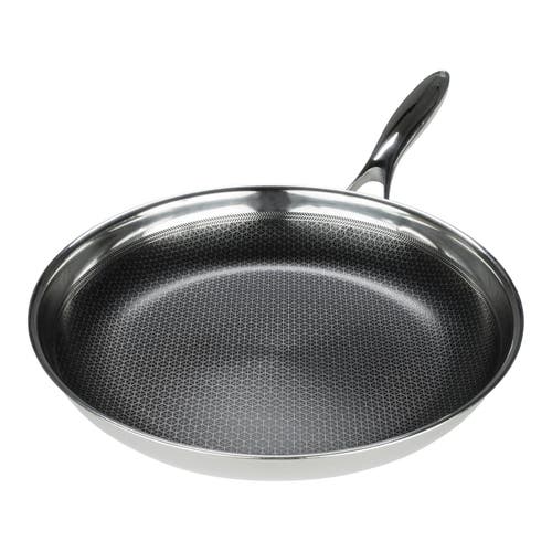 Frieling Black Cube 11 Inch Stainless/nonstick Hybrid Fry Pan In Silver
