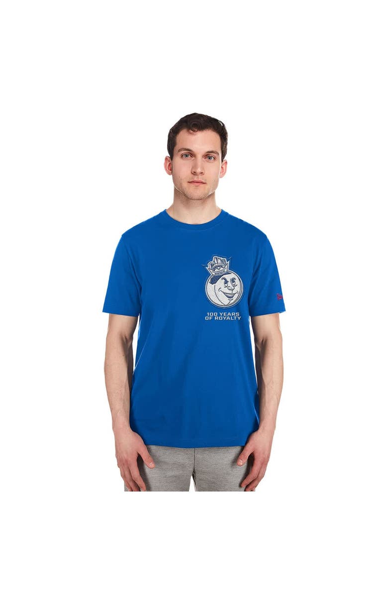 New Era Men's New Era Blue Sacramento Kings 2024/25 City Edition Chenille Heavyweight T-Shirt, Alternate, color,