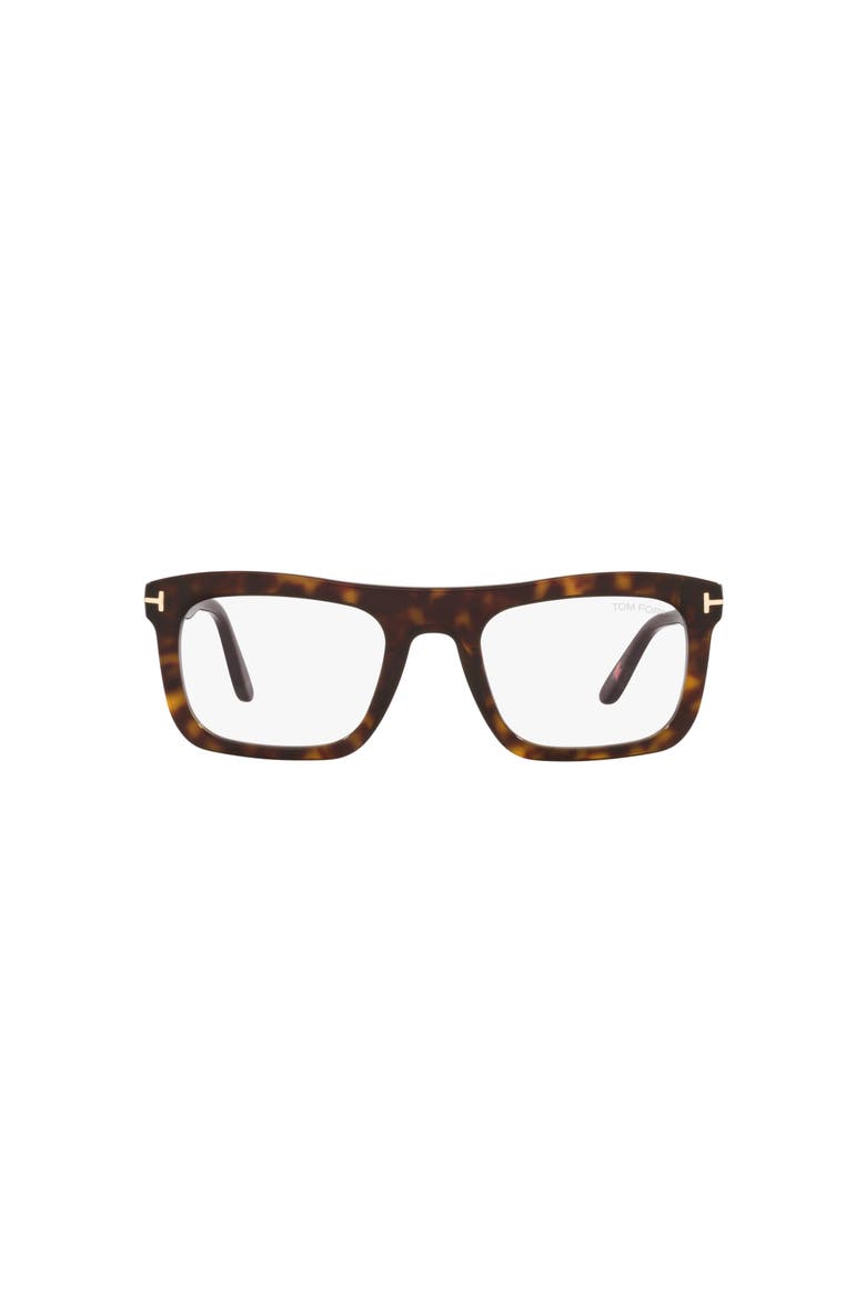 52mm Rectangle optical glasses, Alternate, color, Tortoise