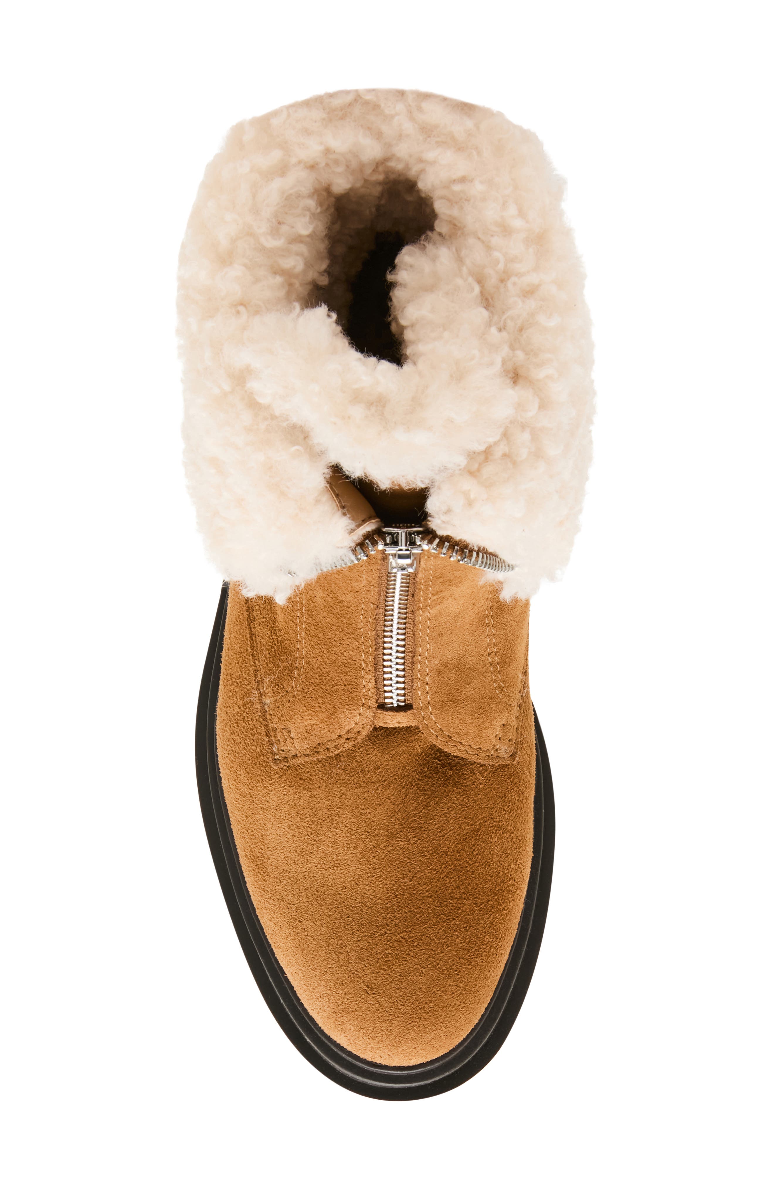 Parina Waterproof Leather Boot, Alternate, color, CAMEL SUEDE