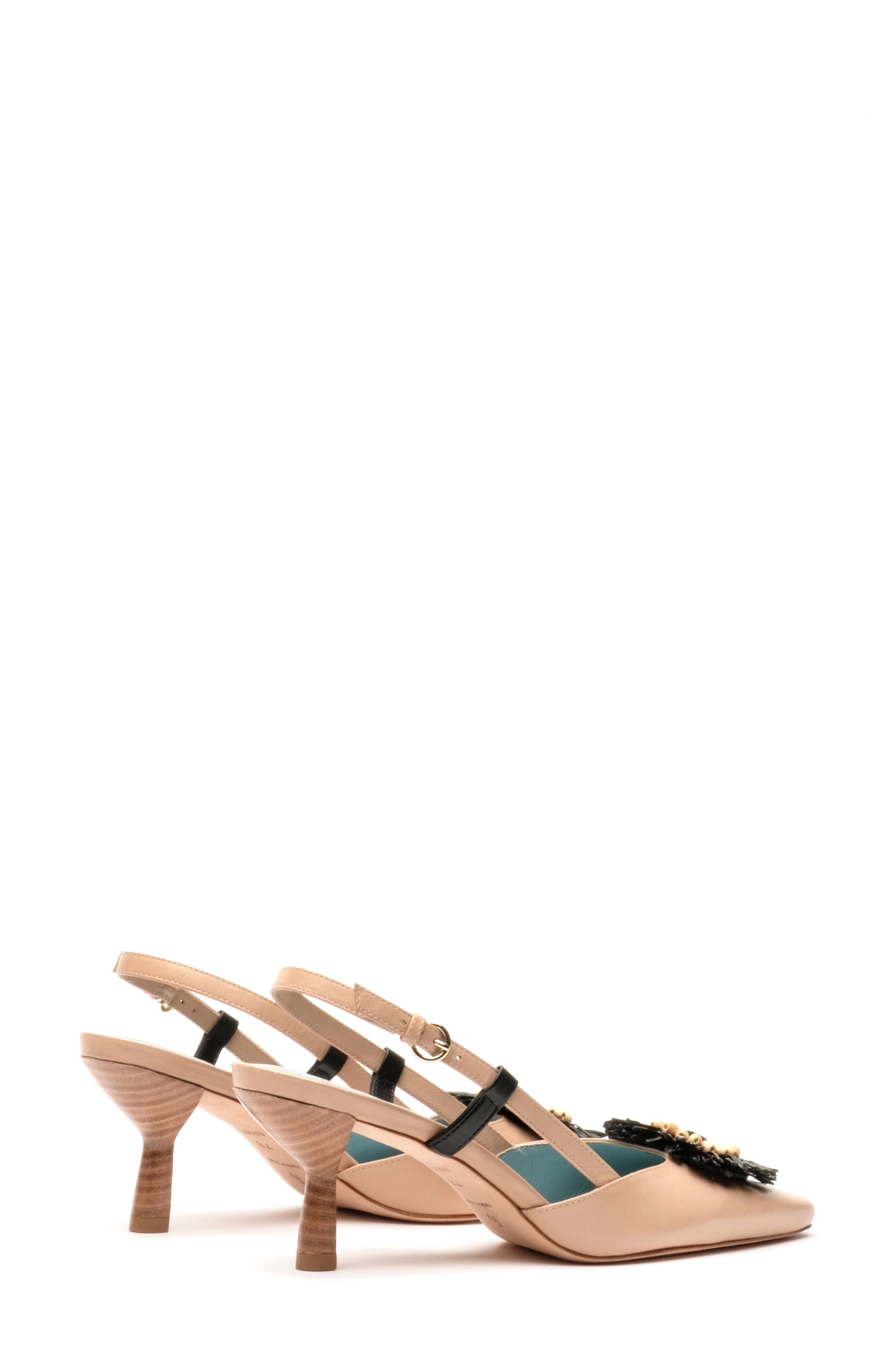 Frances Valentine Liza Water Resistant Raffia Slingback Pump, Alternate, color, 