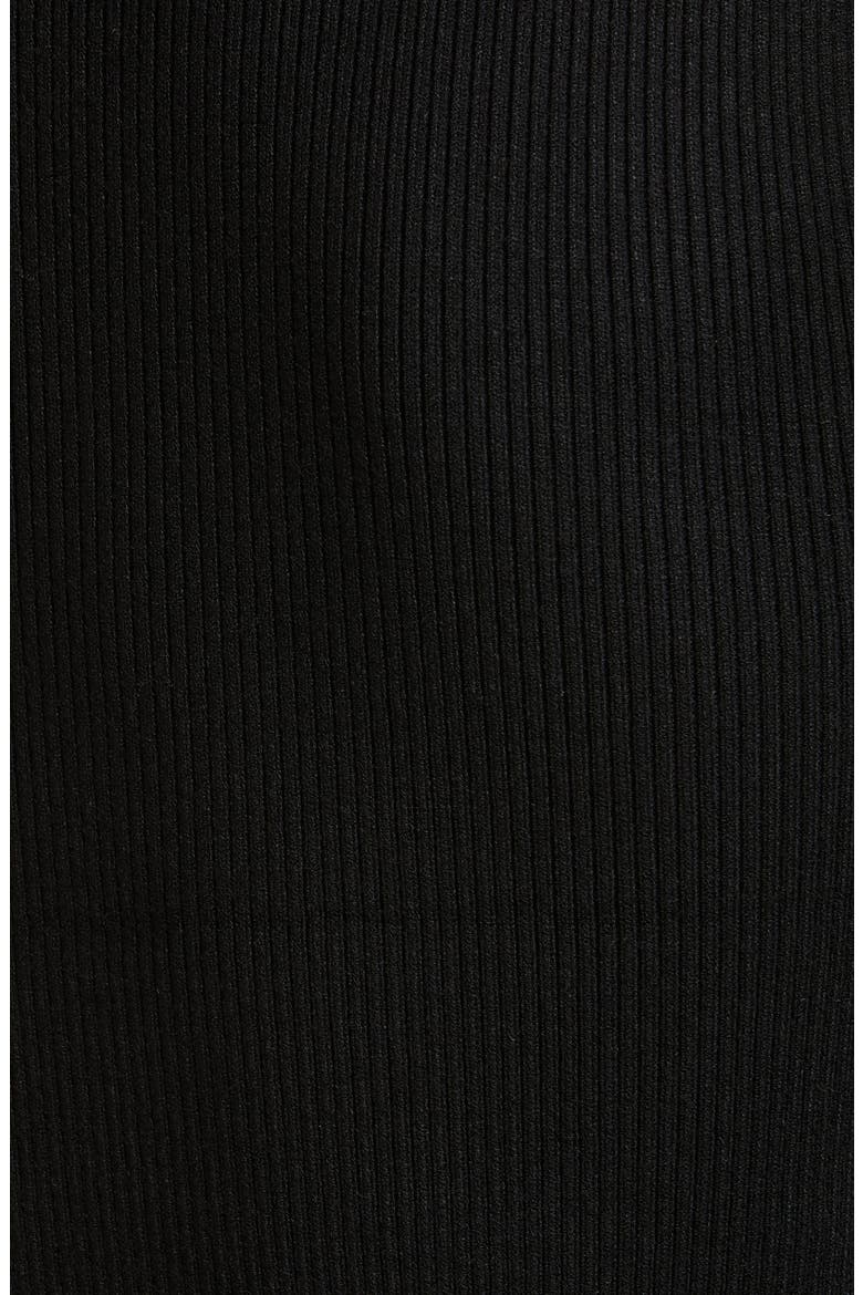 Mixed Yarn V- Neck Sweater, Alternate, color, BLACK
