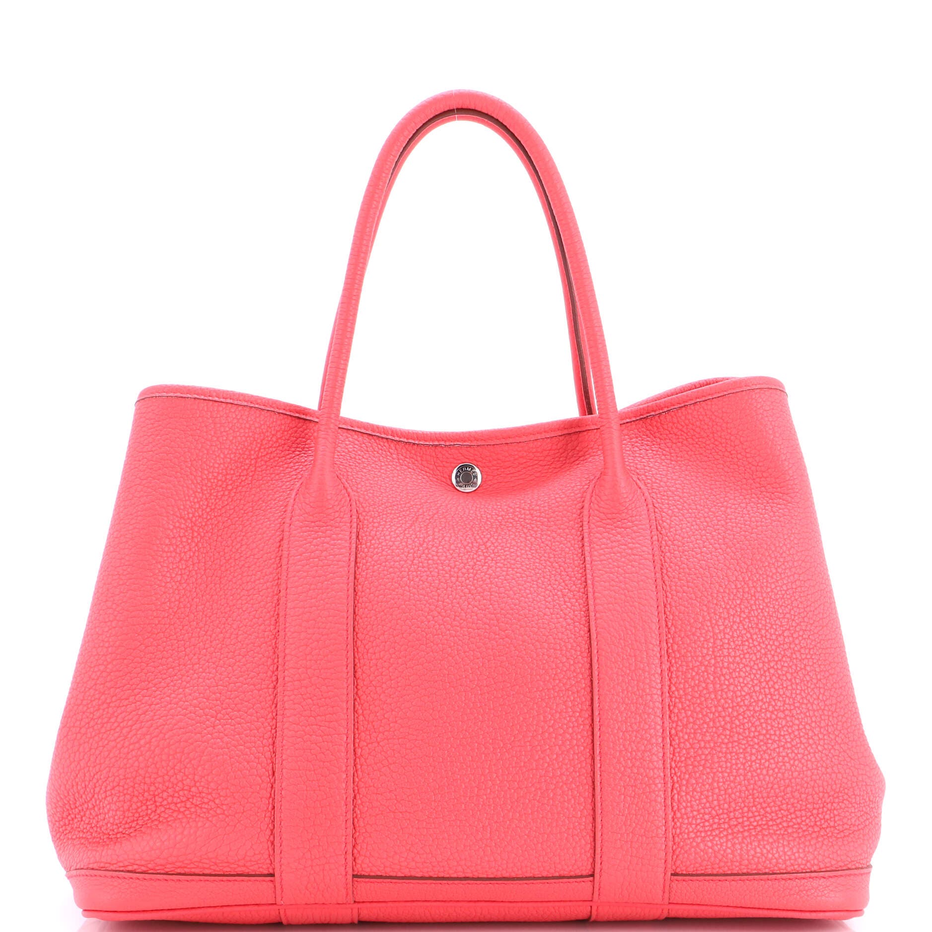 Garden Party Tote Leather 36, Main, color, Red