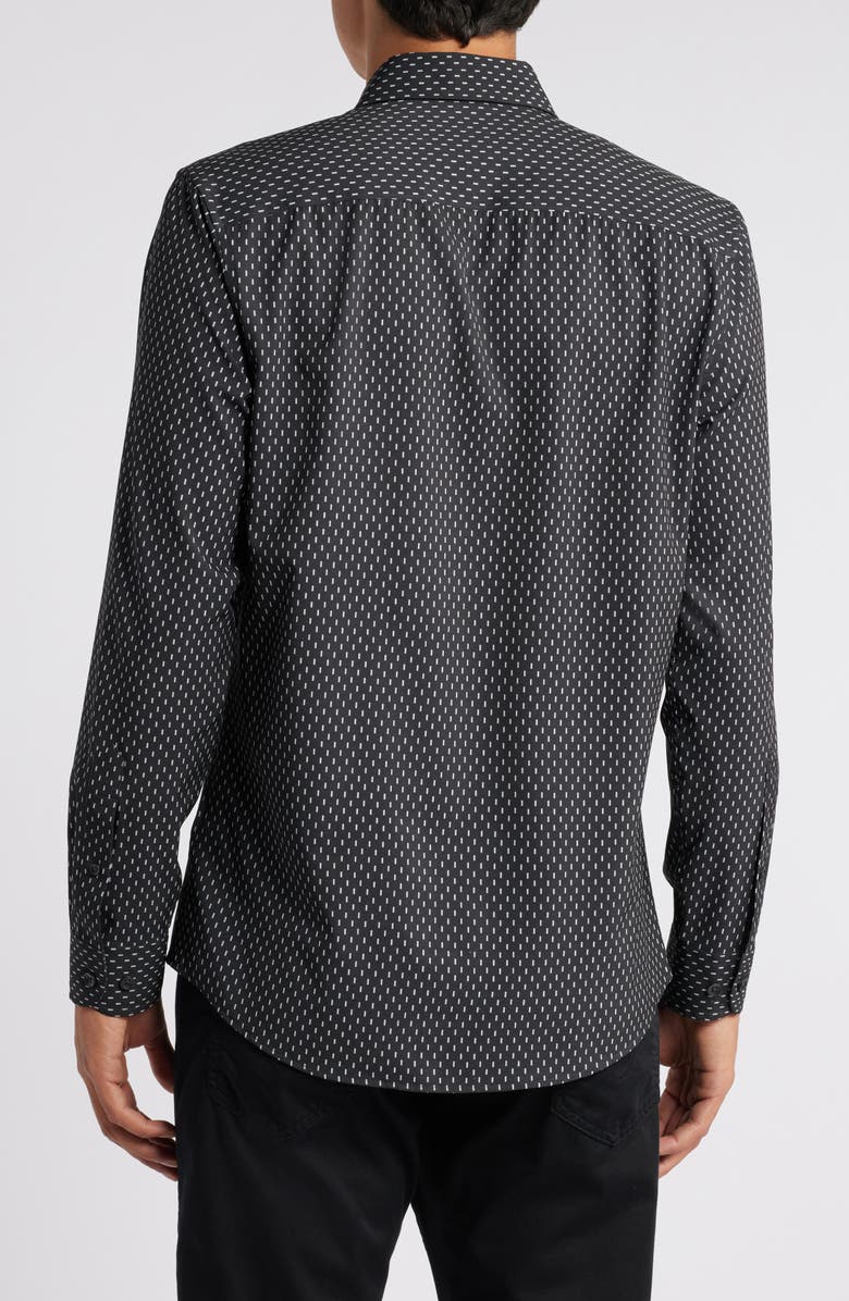 Nordstrom Trim Fit Stretch Performance Print Button-Up Shirt, Alternate, color,