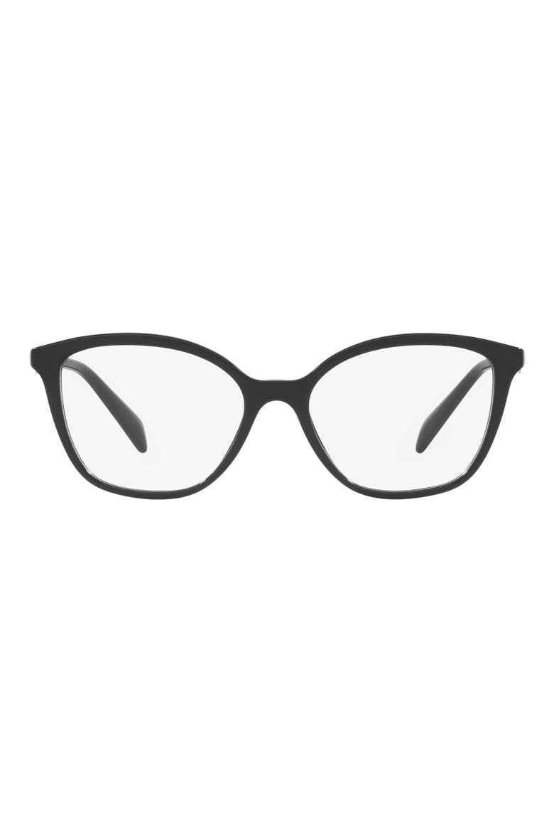 54mm Butterfly Optical Glasses, Main, color, BLACK