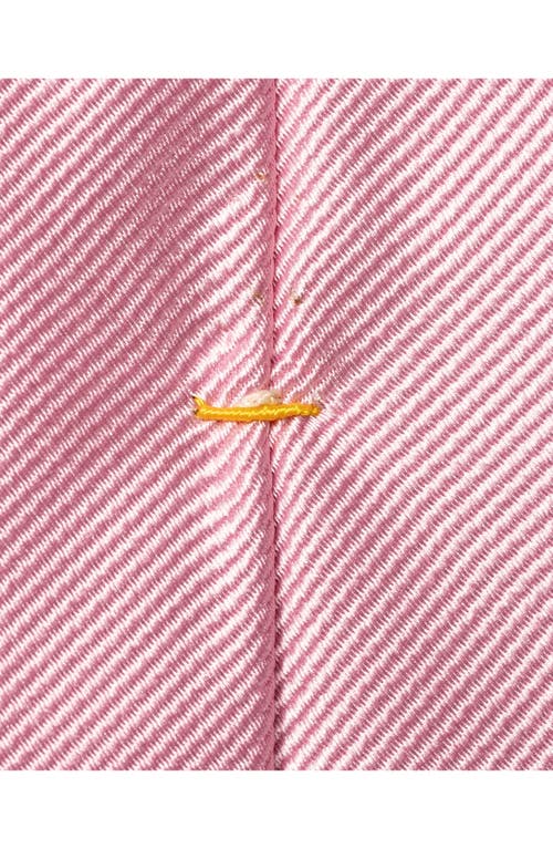 Eton Pink Solid Silk Twill Tie In Pink