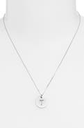 Nashelle Sterling Silver Initial Disc Necklace