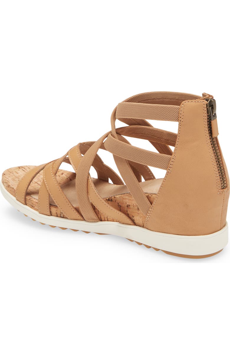 Eileen Fisher Verge Sandal, Alternate, color, Sand Leather