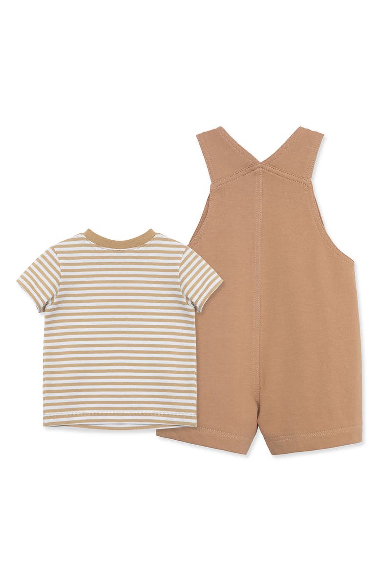 Little Me Puppy 2-Piece Shortall Set, Alternate, color, 