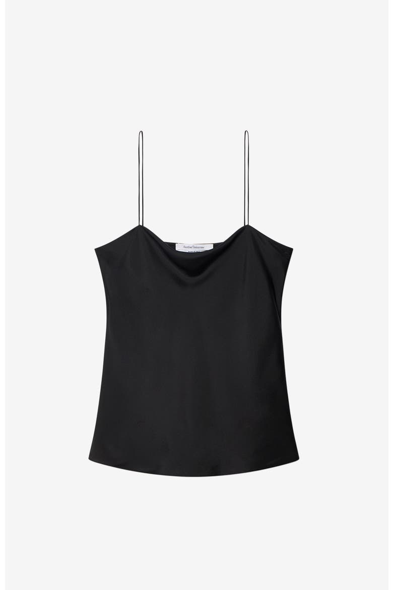 Silk Camisole, Alternate, color, BLACK