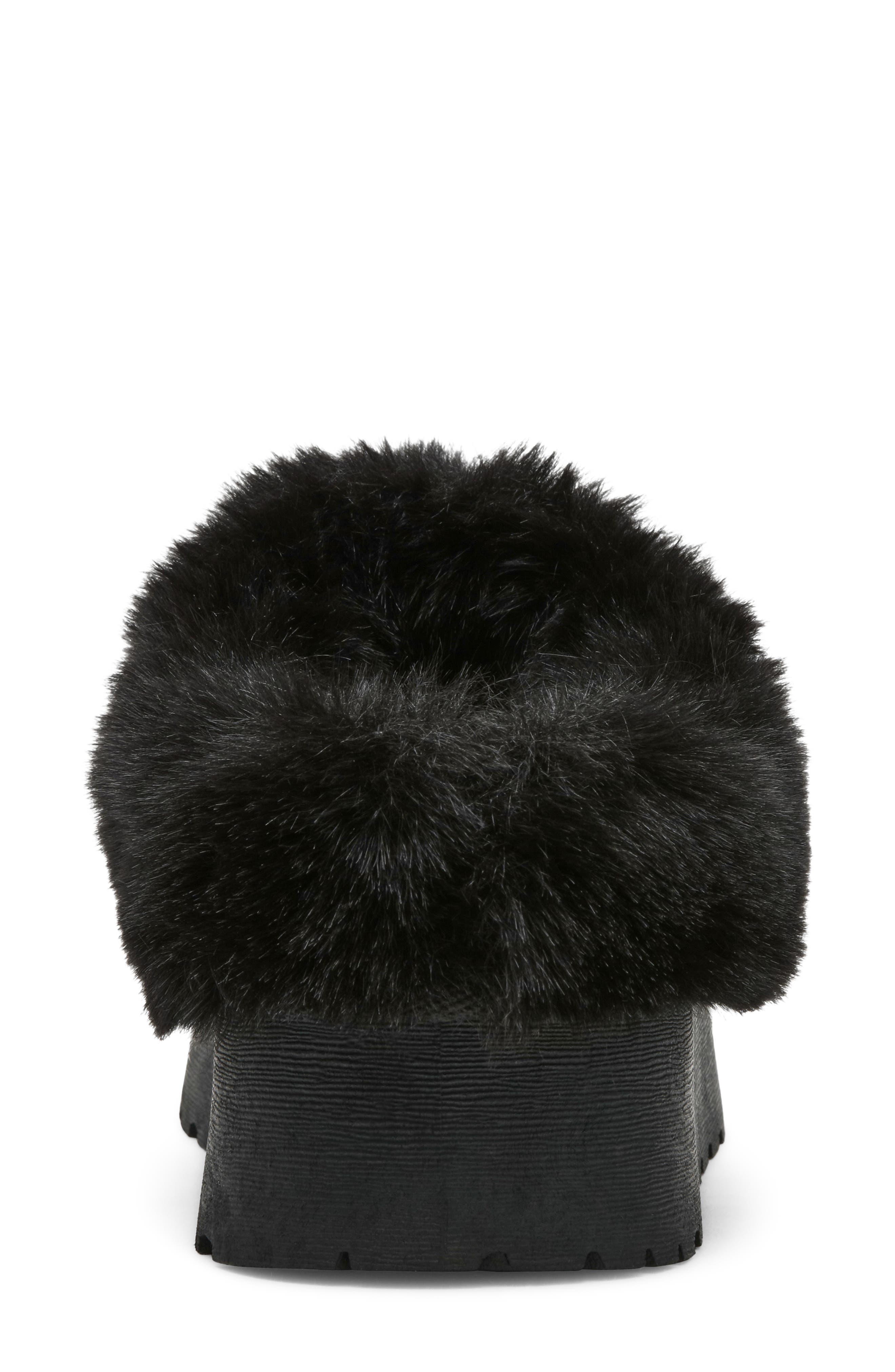 Paxon Faux Leather Slipper, Alternate, color, BLACK