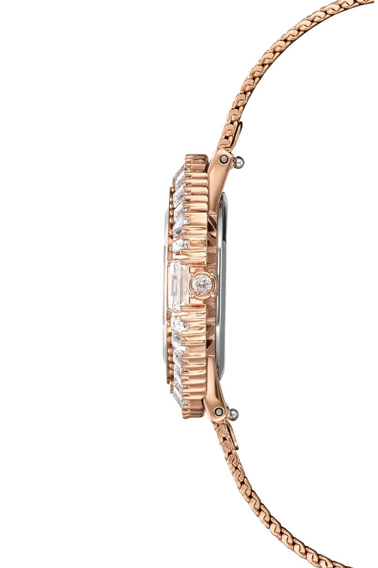 Matrix Octagon Mesh Strap Watch, 30mm x 25mm, Alternate, color, ROSE GOLD