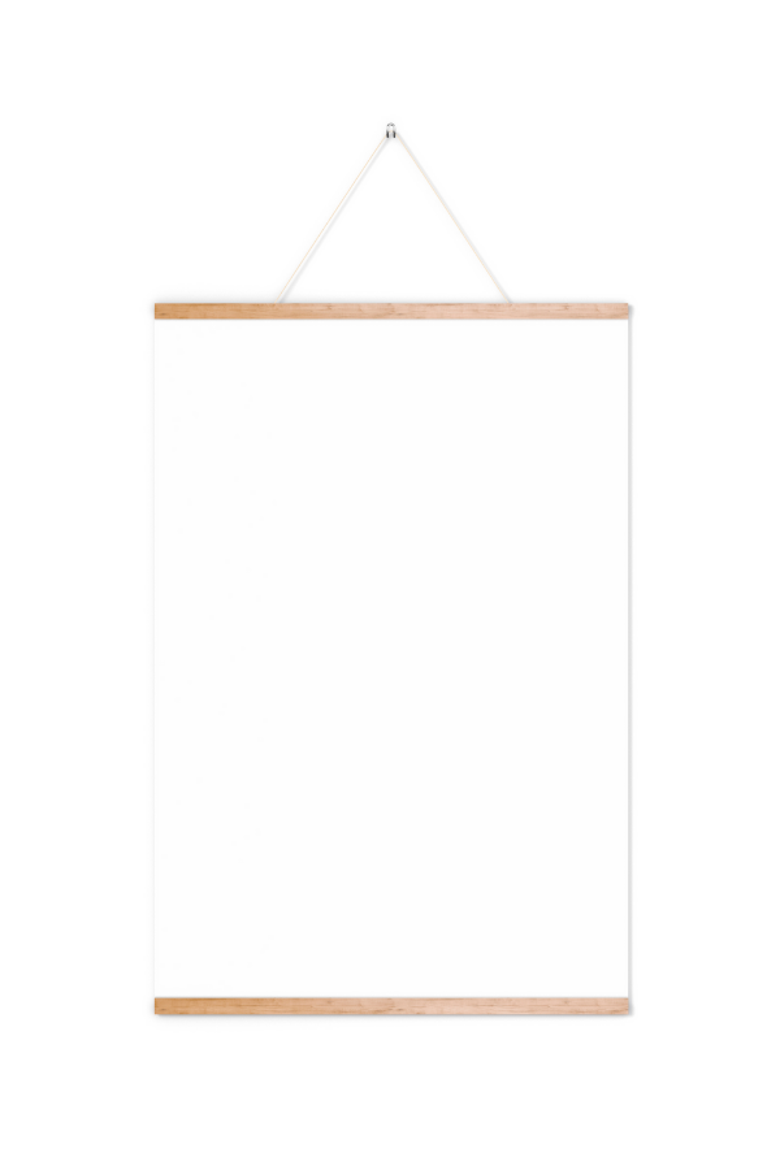 Wooden Print Hanger, Alternate, color, Wood Brown