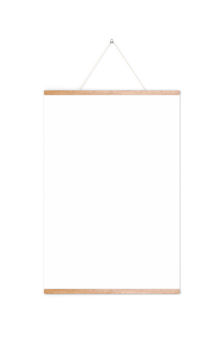 Mindful & Co Kids Wooden Print Hanger, Alternate, color, Wood Brown