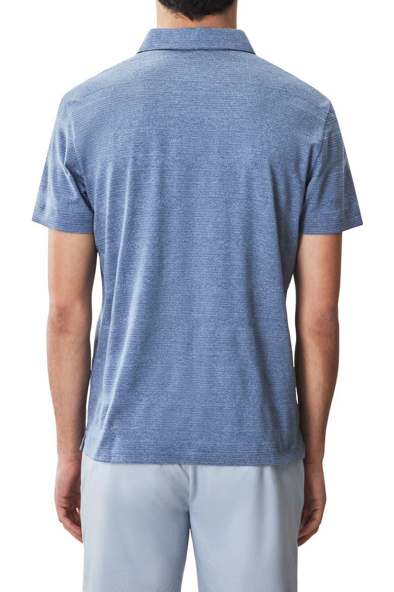 Granite Cotton Blend Polo, Alternate, color, BLUE