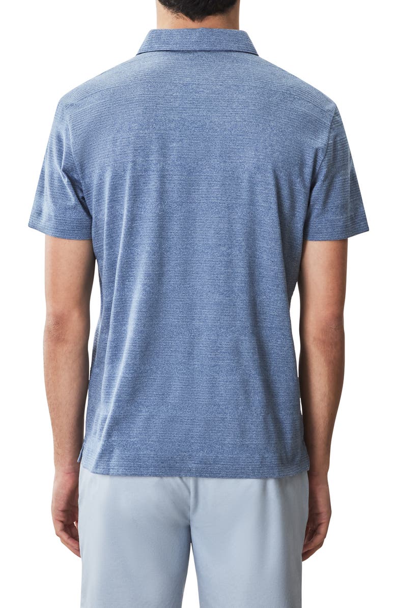 Robert Barakett Granite Cotton Blend Polo, Alternate, color, Blue
