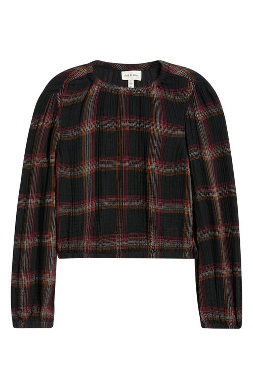 Cloth & Stone Elastic Shirred Top In Multi