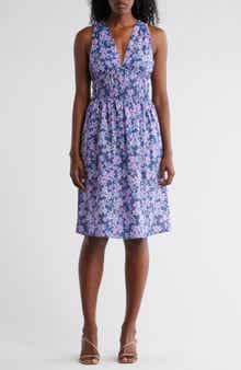 STITCHDROP Springwater Print Sleeveless Dress