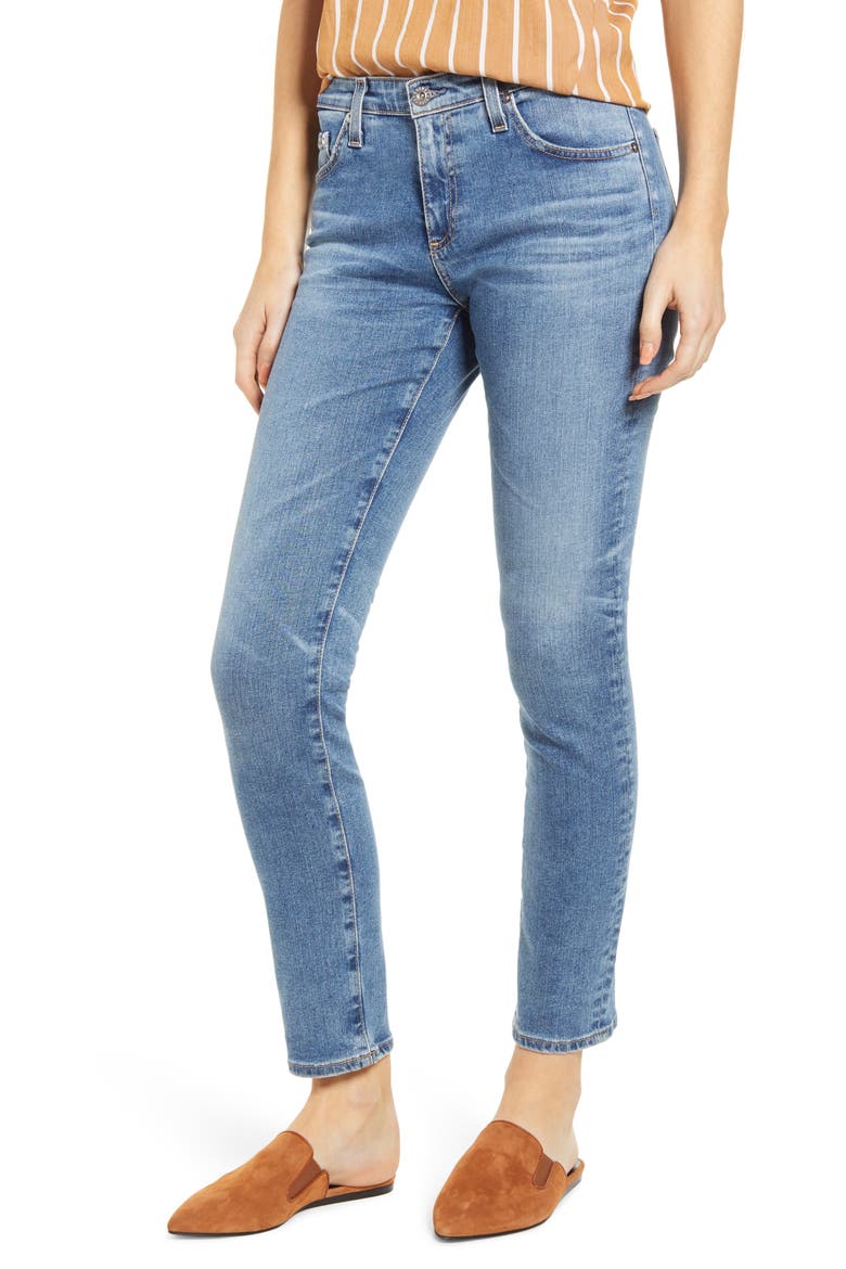 Prima Low Rise Ankle Cigarette Jeans, Main, color, 16 YEARS ELECTRIFY