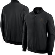 FANATICS Men's Fanatics Black Vegas Golden Knights Authentic Pro Road Lightweight Full-Zip Bomber Jacket