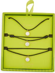 Leith Cubic Zirconia Cord Necklace, Bracelet & Anklet Set