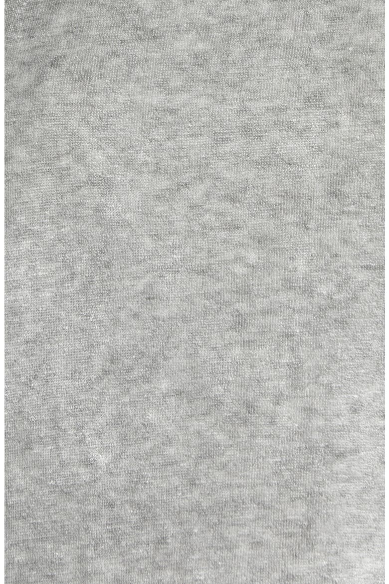 French Terry Short Pajamas, Alternate, color, GREY MARL