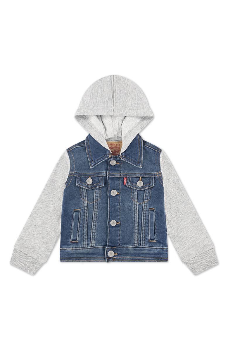 Levi's Kids' Hooded Trucker Jacket, Main, color, Vintage