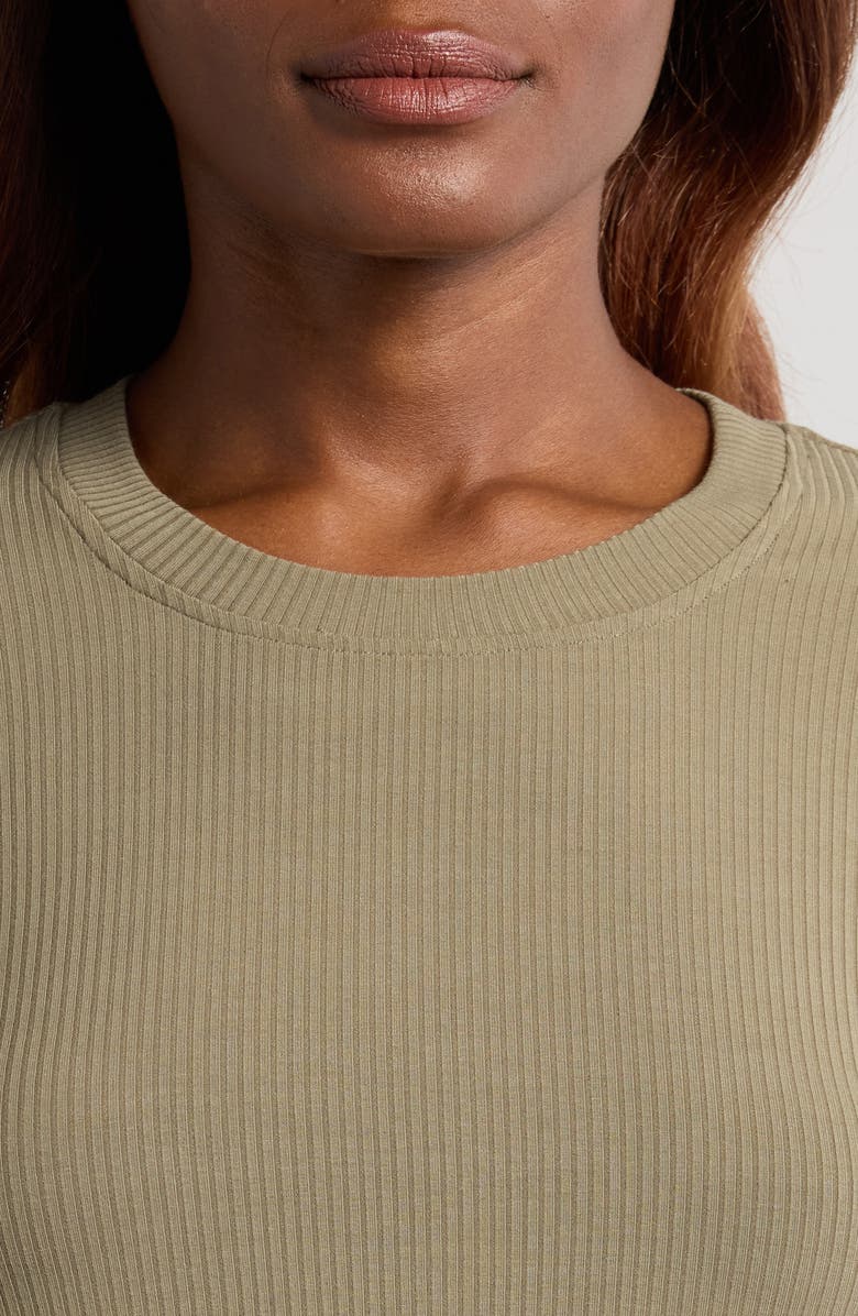 Free Fly Long Sleeve Rib T-Shirt, Alternate, color, Smokey Olive