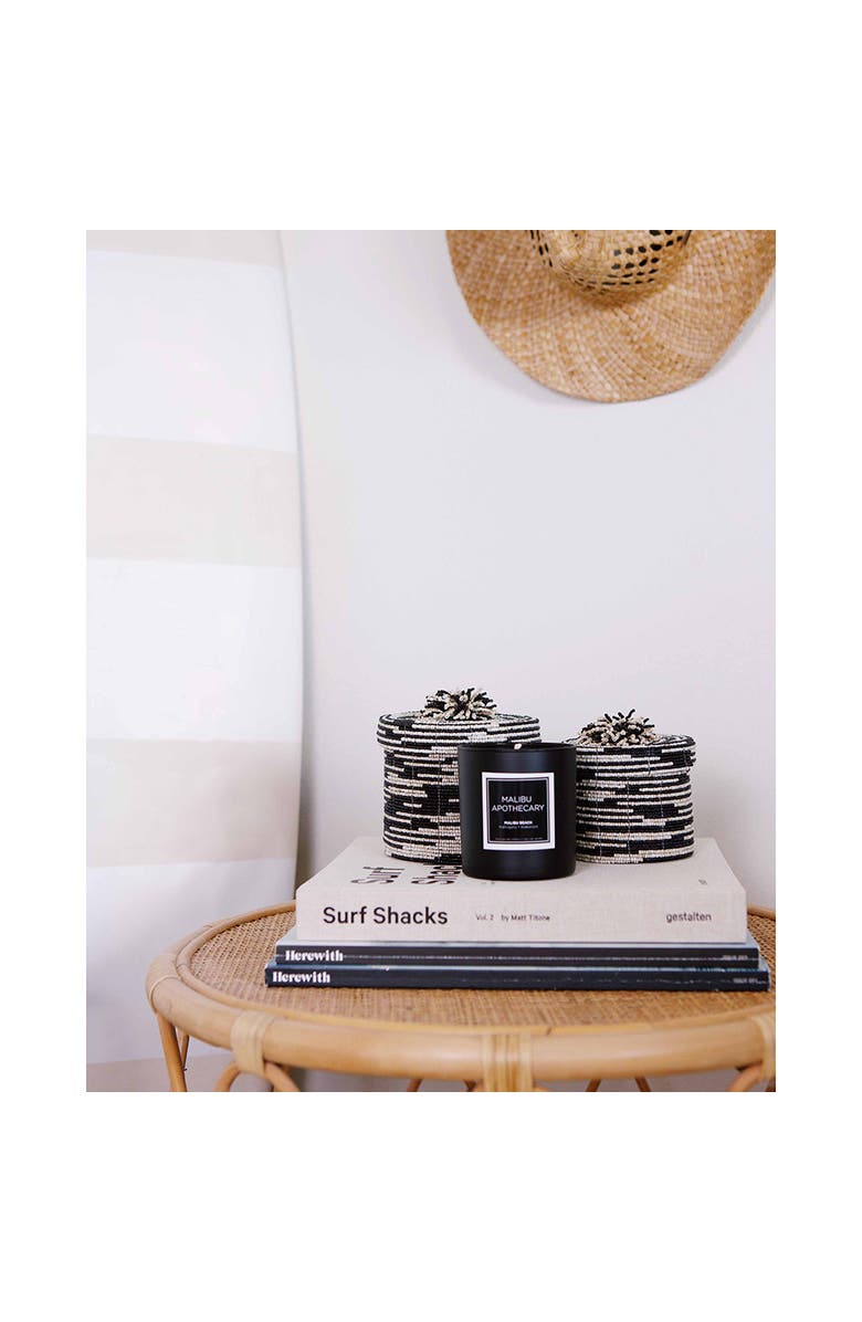 Malibu Apothecary Mini Matte Black Candle, Alternate, color, Malibu Beach