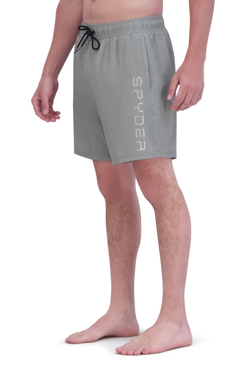 Spyder 7-Inch Volley Swim Shorts, Alternate, color, Pewter