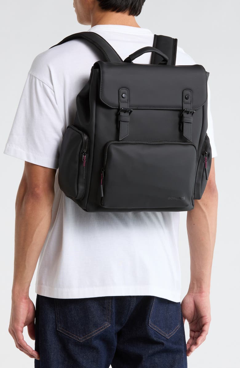 Bonobos Rubberized Laptop Backpack, Alternate, color, Black