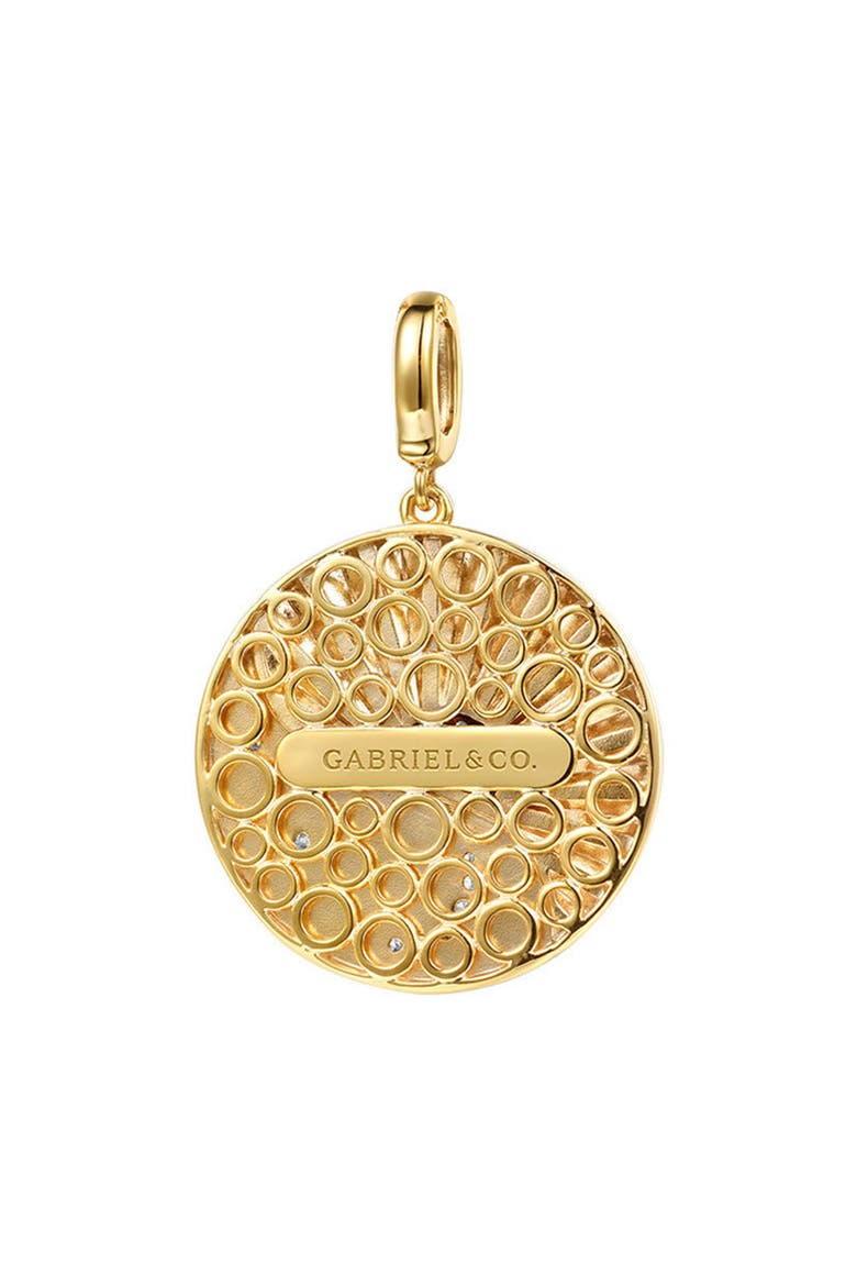 Sun & Moon Diamond Charm, Alternate, color, TWO TONE