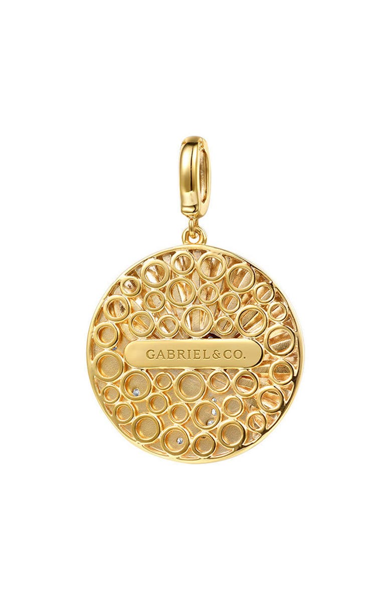 Gabriel & Co. Sun & Moon Diamond Charm, Alternate, color, Two Tone