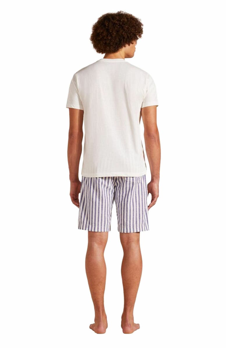 Vilebrequin Men's Sailing Boat From The Sky Cotton T-Shirt, Alternate, color, Off White