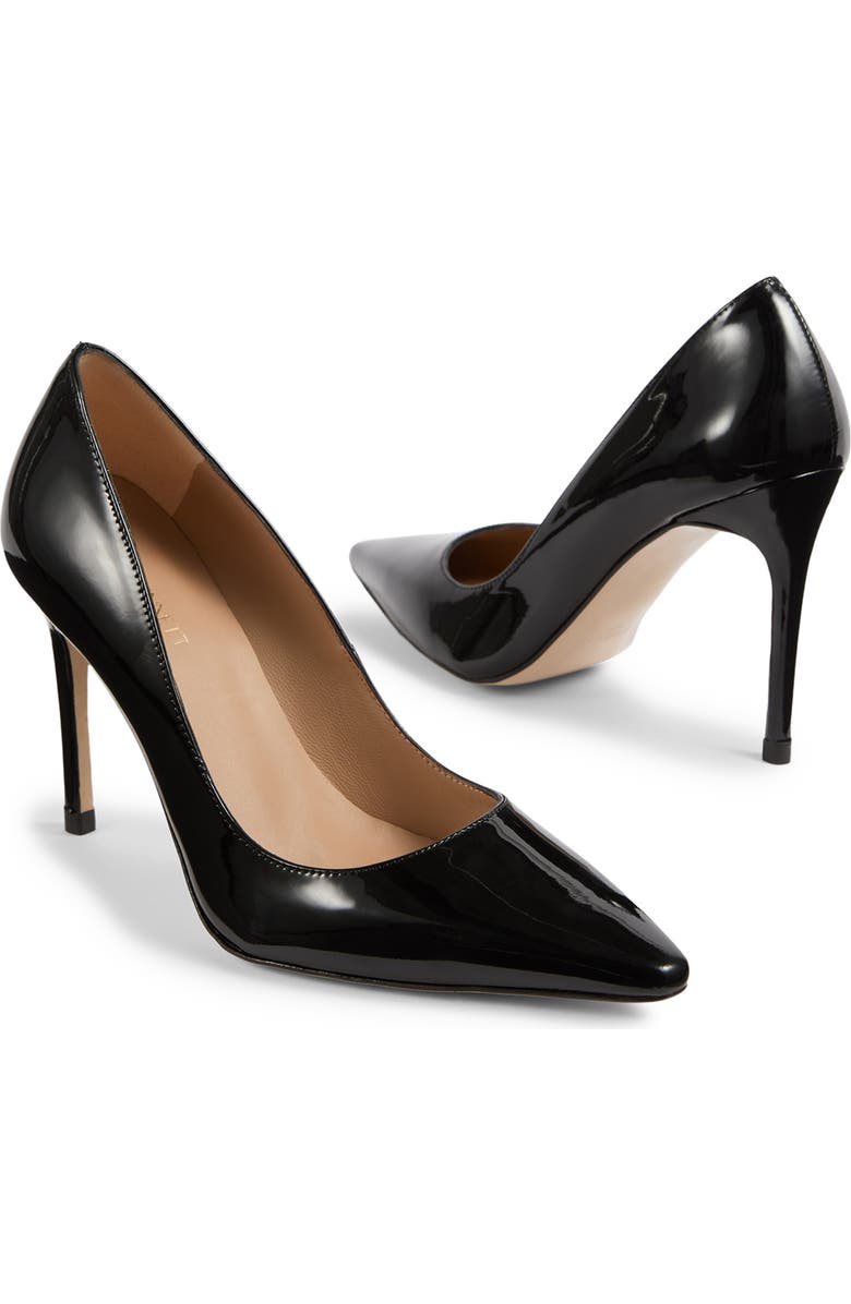 LK Bennett Fern Pointed Toe Pump, Alternate, color, Black Patent