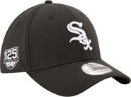 New Era Men's New Era  Black Chicago White Sox 125th Anniversary 39THIRTY Flex Hat