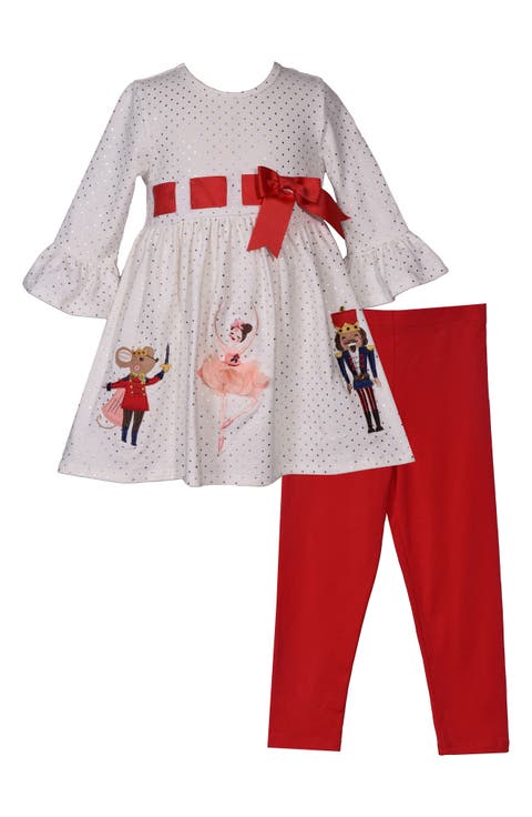 Kids' Nutcracker Long Sleeve Dress & Leggings Set (Little Kid)