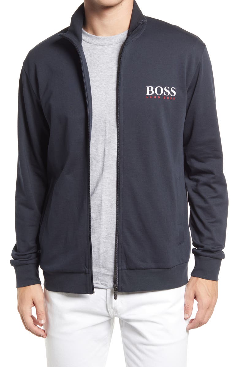 BOSS Essential Z Knit Jacket, Main, color,