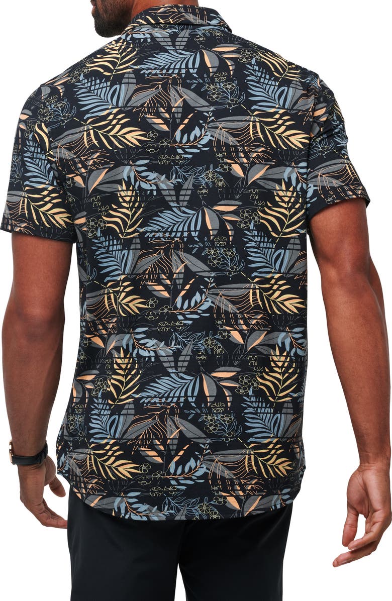 TravisMathew Hanabata Days Tropical Print Short Sleeve Button-Up Shirt, Alternate, color, 